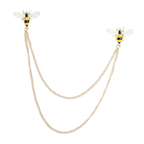 NOLITOY Retro Brosche Anstecknadel Biene Design Vintage Metalllegierung Schmuck für Kleidung Anzüge Taschen und Mäntel Kleine Leichte Modebrosche für Damen und Herren von NOLITOY