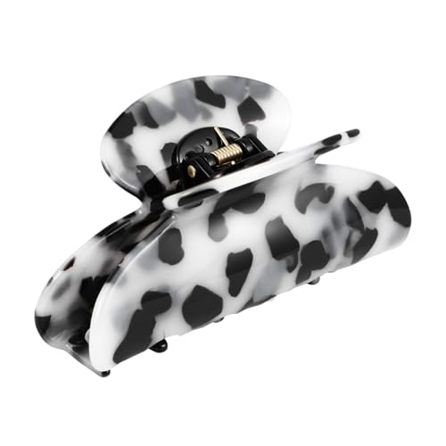 NOLITOY Retro Haarklammer aus Hochwertigem Acryl mit Marmor optik Großer Haarkralle für Frauen Langlebig Modisch Vielseitig Einsetzbar für Alltag und Haarstyling von NOLITOY