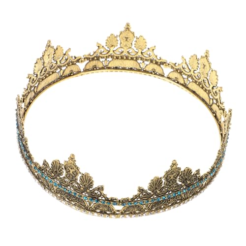 NOLITOY Retro Herrenkrone Mittelalterliche Krone Für Männer Cosplay Hochzeiten Partys Dekorative Kopfbedeckung Edles Accessoire Für Festliche Anlässe Stabil Und Vielseitig Einsetzbar von NOLITOY