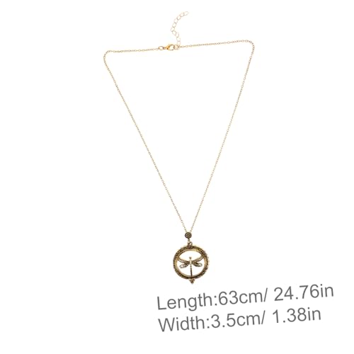 NOLITOY Halskette Mit Libellen-anhänger Kreative Halskette Eleganter Halsschmuck Geschenk-halskette Für Frauen von NOLITOY