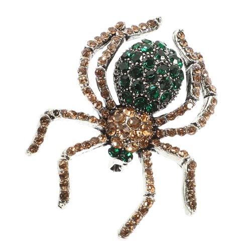 NOLITOY Retro Spinnenbrosche für Damen Halloween Brosche mit Detailliertem Spinnendesign für Kleidung Schals Hüte Stilvolles Accessoire für Jede Gelegenheit von NOLITOY