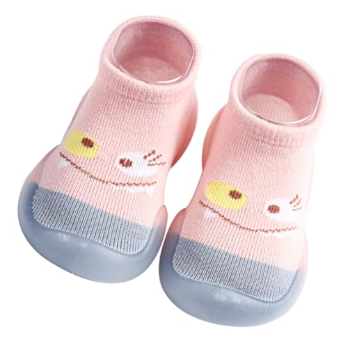 NOLITOY Rutschfeste aus Reiner Baumwolle Atmungsaktive Prewalker socken mit Anti rutsch sohle Leichte Hausschuhe für Kleinkinder für Sichere Schritte zu Hause Frühling Herbst von NOLITOY