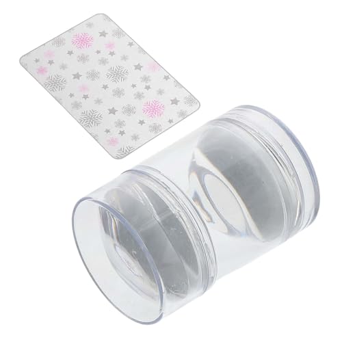 NOLITOY Satz Nagelstempel Stempel Für Nagelabdrücke Maniküre-vorlage Nagelabdruckstempel Nagelprägeplatte Nagelstamper Französischer Maniküre-stempel Plastik Transparent von NOLITOY