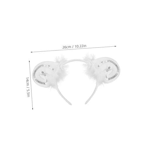 NOLITOY Schafohren Stirnband Für Party Fotos Haarschmuck Für Erwachsene Kostüm Zubehör Kopfbedeckung Für Fasching Karneval von NOLITOY