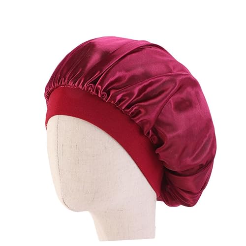 NOLITOY 5stücke Satin Schlafmütze Für Junge Mädchen Mit Gummizug Zarte Nachtmütze Aus Hochwertigem Material Haar-accessoires Bequem Und Atmungsaktiv Für Hause Und Reisen von NOLITOY