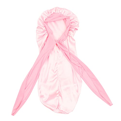 NOLITOY Haarschutzhaube Mit Schleifendekor Elastische Schlafkappe Für Damen Breiter Rand Aus Hochwertigem Satin Für Lockige Und Lange Haare Schützt Frisuren Während Des Schlafens von NOLITOY