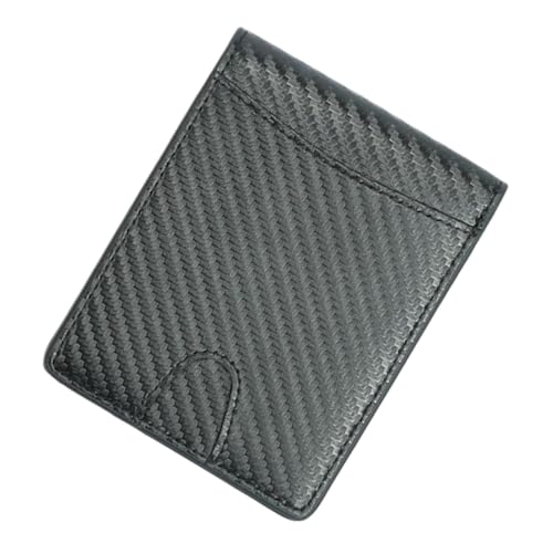 NOLITOY Schlankes Herren Portemonnaie aus Schwarzem mit RFID Schutz Multifunktionaler Kartenhalter und Münzfach Diebstahl Geldbörse für Alltag und Kompatibel für Karten und Bargeld von NOLITOY
