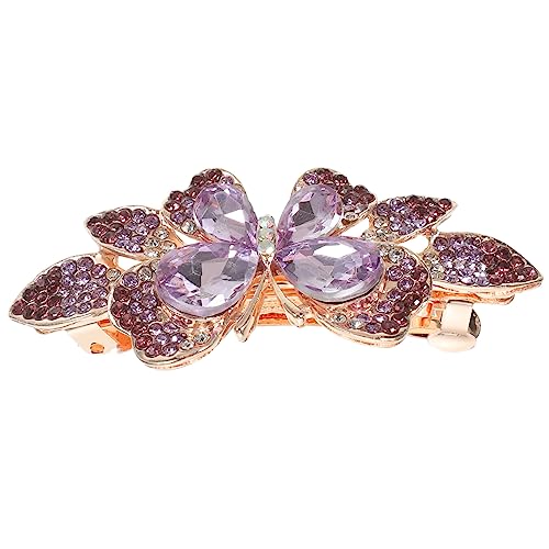 NOLITOY Schmetterling Haarspange Mit Strass Für Frauen Elegante Haarklammer Für Dickes Und Dünnes Haar Für Hochzeiten Partys Und Alltag von NOLITOY