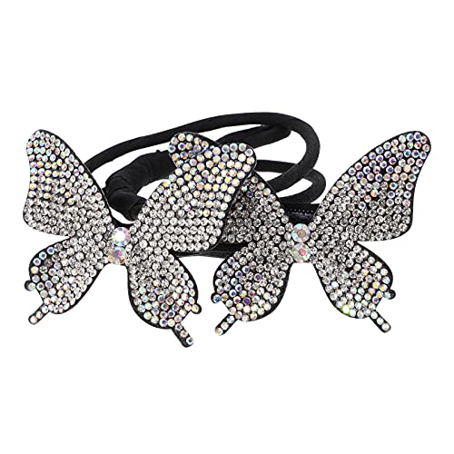 NOLITOY Schmetterlinge Haar Bun Shaper Maker Strass Haarknoten Former Für Frauen Leicht Langlebig Für Alltag Und Besondere Anlässe Für Reisen Und Make up Mit Biegsamem Draht von NOLITOY