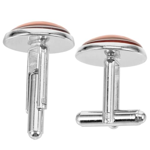 NOLITOY Silberne Manschettenknöpfe Herren mit Regenbogenmuster Modische Langlebige Vielseitig für Hemd und Anzug Elegante Accessoires für Vater Geschenkidee für Männer von NOLITOY