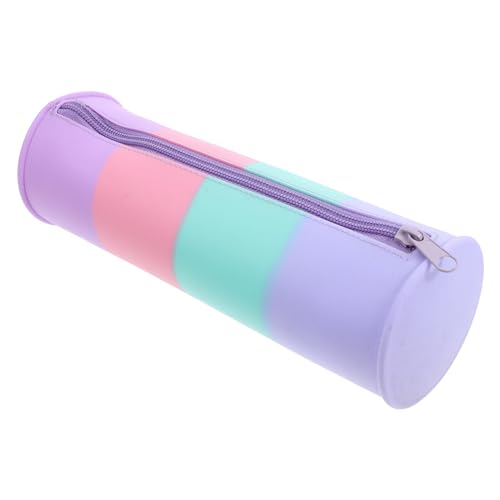 NOLITOY Silikon-Make-Up-Pinselhalter Reise-Make-Up-Pinsel-Beutel Schreibwaren Bleistiftbehälter Geldbörse Make-Up-Pinsel-Organizer Mit Reißverschluss Für Frauen Reiseutensilien B von NOLITOY