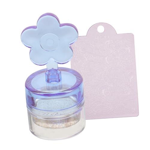 NOLITOY Silikon Nagelstempel mit Blumenmotiv Transparenter Kristallkopf Inkl Weichem Stempelkissen Vielseitig für French Tip Nail Art Passend für Verschiedene Nagelgrößen Leicht zu von NOLITOY
