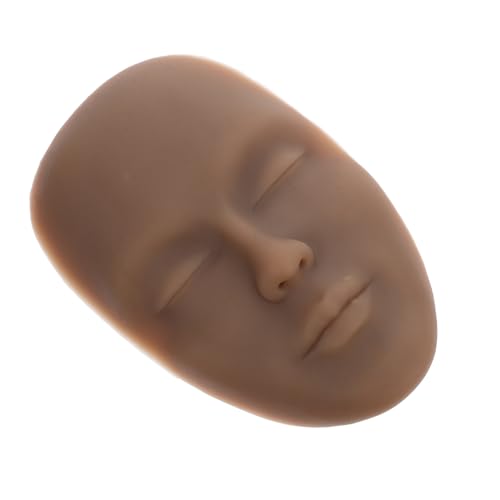 NOLITOY Silikon Vollgesicht Übungsmodelebene Für Augenbrauen Und Eyeliner Realistische Tattoo-praxis-haut Mit Lebensechter Textur Geeignet Für Umfassende Make-up-übung von NOLITOY