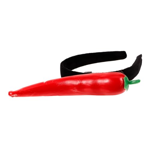 NOLITOY Kopfschmuck Simulation Chili Design Haarreif Einzigartige Damen Stirnband Festival Haar Hoop Frauen Haaraccessoire von NOLITOY