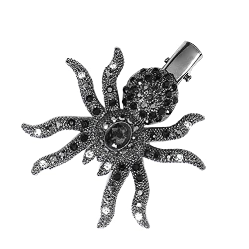 NOLITOY Spinne Haarnadel Haarspange Mit Strass Gothic-haar Spinnenhaarteil Gotische Haarnadel Halloweens Spinnenhaar-accessoires Spinnenhaarnadeln Requisiten Bankett Legierung (zink) Punk von NOLITOY