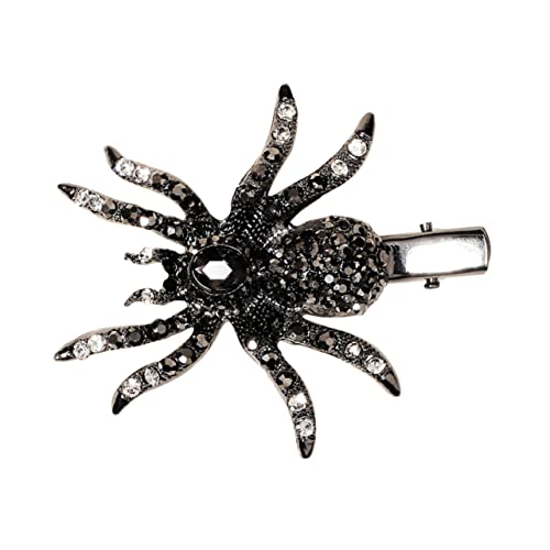 NOLITOY Spinne Haarnadel Gothic-accessoires Für Frauen Spinnenkralle Haarspange Strass-spinnen-haarnadel Halloween-haarspange Halloween-haarschmuck Legierung Strass Cosplay Kind Bilden von NOLITOY