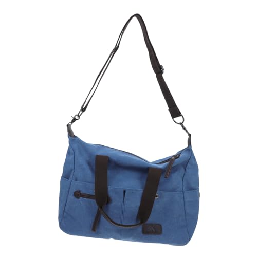 NOLITOY Sportliche Canvas Umhängetasche Damen Large Capacity Crossbody Bag Casual Schultertasche Reise Tote Bag Blau Alltag Einkauf Arbeit von NOLITOY