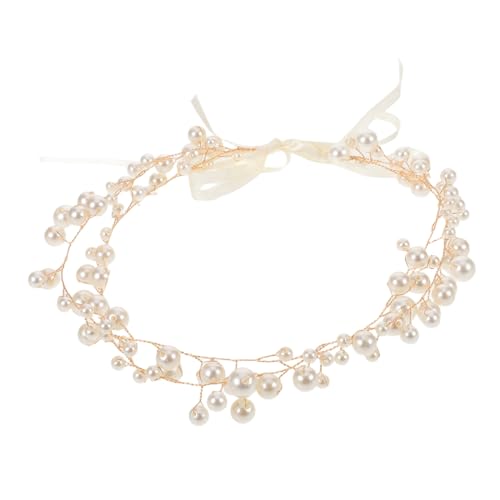 NOLITOY Stilvoller Braut Haarreif Perlenschmuck Haarvigne aus Goldfarbenem Doppellagigem Farbbeständigem Kupferdraht Stilvolles Stirnband für Frauen und Mädchen zu Hochzeit und Festlichen NOLITOY Stilvoller Braut Haarreif Perlenschmuck Haarvigne aus Goldfarbenem Doppellagigem Farbbeständigem Kupferdraht Stilvolles Stirnband für Frauen und Mädchen zu Hochzeit und Festlichen von NOLITOY