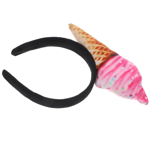 NOLITOY -Stirnband Unisex-Erwachsene Lebensmittelverkäufer Eistüte Mini-Hut Auf Stirnband Haarreifen Mini-Essen-Kopfbedeckung Salon-Kostüm Partyzubehör Für Frauen von NOLITOY