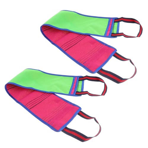 NOLITOY 2stücke Peeling-handtuch Mit Rückenschrubbtuch Strapazierfähigem Duschtuch Und Langer Badestreifen Für Pull-back-handtuch Zur Körperreinigung Und Hautpflege von NOLITOY