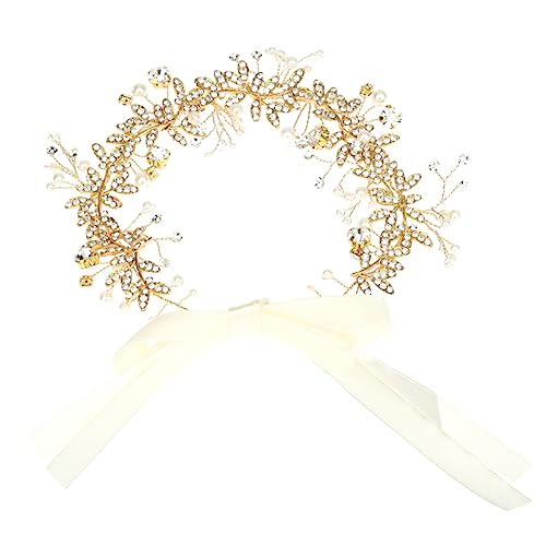 NOLITOY Strass Brautgürtel für Hochzeitskleid mit Perlenapplikation Verstellbar Eleganter Gürtel für Brautjungfern und Formelle Anlässe von NOLITOY