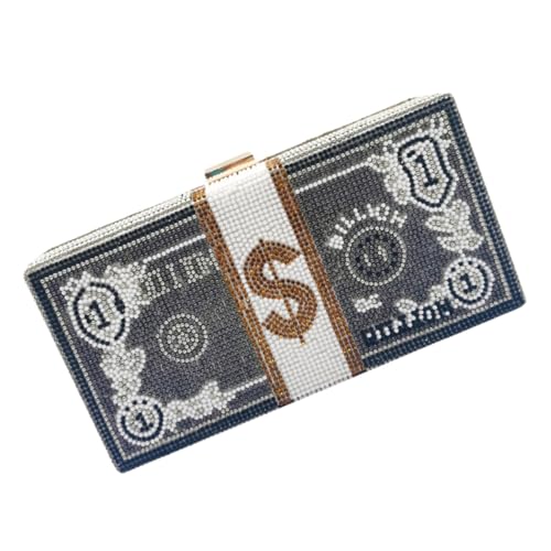 NOLITOY Strass Clutch Handtasche Damen Abendtasche Funkelnd für Dinner Party Hochzeit Bankett von NOLITOY