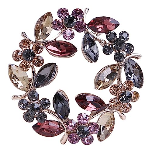 NOLITOY Strass Blumen Brosche Pin Dekorative Nadel Für Schal Revers Tasche Kleidung Party Geschenk Für Frauen Und Mädchen von NOLITOY