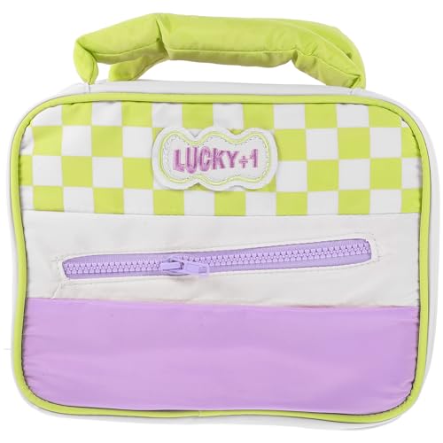 NOLITOY Süße Make-Up-Tasche Großes Fassungsvermögen Make-Up-Reißverschlusstasche Tragbare Reise-Kosmetiktasche Kulturbeutel Make-Up-Pinsel-Etui Make-Up-Organizer Für Frauen Lila von NOLITOY