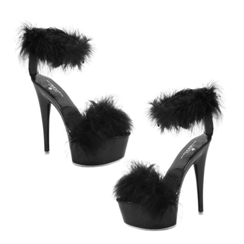 NOLITOY Super High Heel Sandaletten Damen Modisch Sommer Schuhe mit Absatz Elegant für Frauen Party Freizeit von NOLITOY