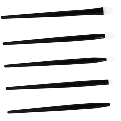 NOLITOY Teiliges Silikon Make up Pinsel mit Lidschatten Lippen Augenbrauenapplikatoren Langlebige Kompakte Kosmetikpinsel für Professionelles und Mobiles Make up Ergonomischer Griff für von NOLITOY