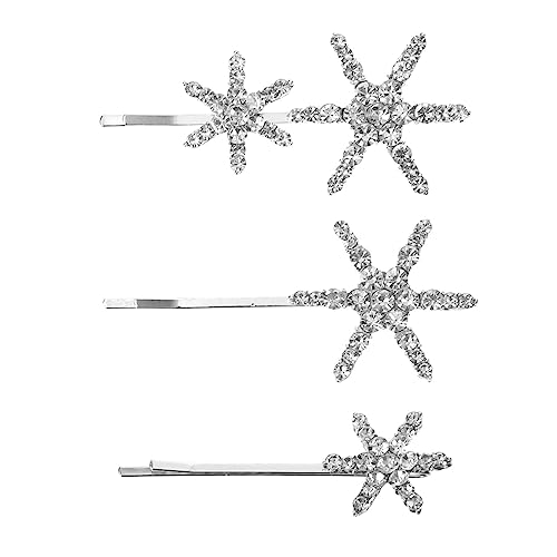 NOLITOY Teiliges Stern Haarspangen mit Glitzersteinen Funkelnde Haarklammern für Damen Dekorative Stern Haarschmuck für Alltag Party Hochzeit und Festliche Anlässe von NOLITOY
