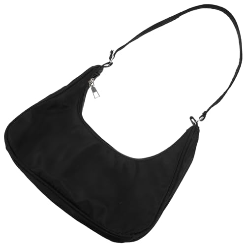 NOLITOY Tragbare Damen Handtasche Schwarz Unterarmtasche Modisch Langlebig Praktisch für Alltag Party Shopping Dating von NOLITOY