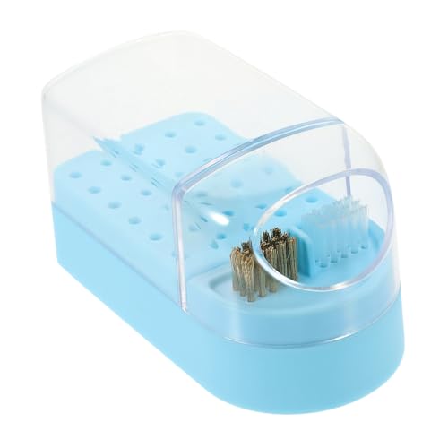 NOLITOY Nagelbohrer Aufbewahrungsbox Organizer Mit Fächern Für Schleifköpfe Behälter Zum Einfachen Verstauen Und Transportieren von NOLITOY