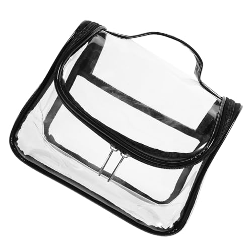 NOLITOY Transparente Make-Up-Taschen Kosmetiktasche Transparente Reise-Make-Up-Tasche Kulturbeutel Make-Up-Organizer Kosmetiktasche Für Damen Essentials Toilettenartikel von NOLITOY