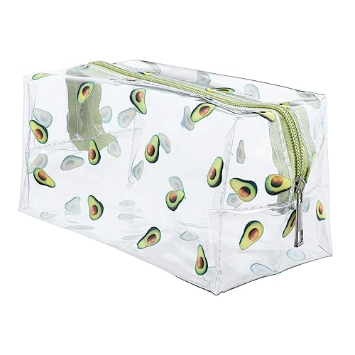 NOLITOY Transparente Kosmetiktasche Aus PVC Reise-Make-up-Tasche Kulturbeutel Kosmetik-Organizer Tragbare Aufbewahrungstasche Für Kosmetika Und Toilettenartikel von NOLITOY