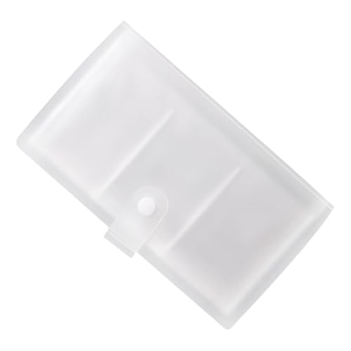 NOLITOY Transparenter Visitenkartenhalter Fächer Business Cards Organizer Praktischer Kartenhalter für Kreditkarten und Name Cards Schlankes Design Langlebig für Büro und Unterwegs von NOLITOY