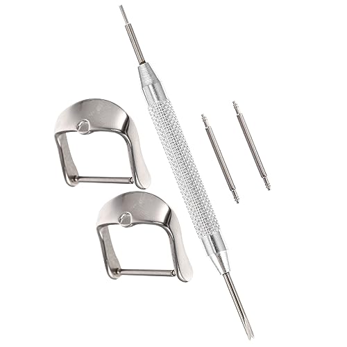 NOLITOY Uhrenarmband Schnalle mit Ersatzstiften und Werkzeug Robuste Einfache Installation Langlebiger Ersatzverschluss für Herren Armbänder von NOLITOY