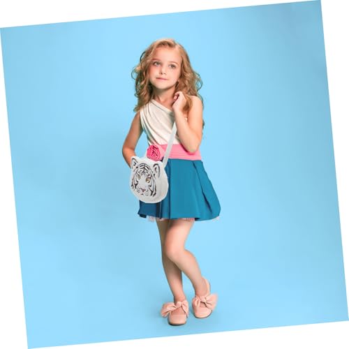 NOLITOY Umhängetasche Tiger Münzbeutel Plüsch für Jungen Mädchen Alltag Freizeit Neujahr Geburtstag von NOLITOY