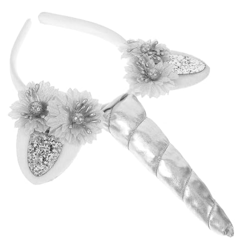 NOLITOY Unicorn Haarreif Mädchen Flexibel Elastisch Farbecht Leicht für Party Festival Kostüm Kopfschmuck und Fest Sitzend von NOLITOY