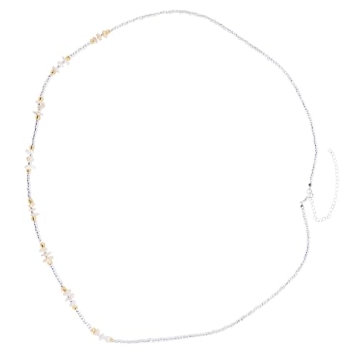 NOLITOY Verstellbare Bauch und Taillenkette mit Bunten Glasperlen und Farbigen Schmucksteinen Handgefertigter Körperschmuck für Frauen Mädchen Geeignet für Bikini Strand und Poolpartys von NOLITOY