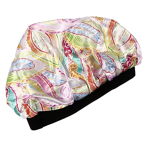 NOLITOY Schlafhaube Aus Satin Verstellbar Breitkrempig Für Damen Haarhaube Zum Schlafen Und Baden Chemo-mütze Haarpflegemütze Salonschlaf von NOLITOY