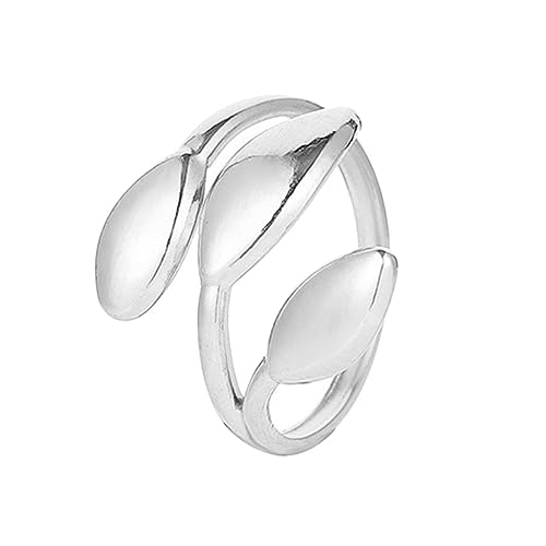 NOLITOY Verstellbarer Offener Ring Damen Design Schmuck Accessoire Eleganter Fingerring für Alltag Party von NOLITOY