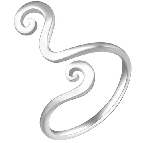 NOLITOY Verstellbarer Offener Zehenring Damen Silber Boho Stil Fußschmuck Sommer Strand Einstellbar Komfortabel Fußdekoration von NOLITOY