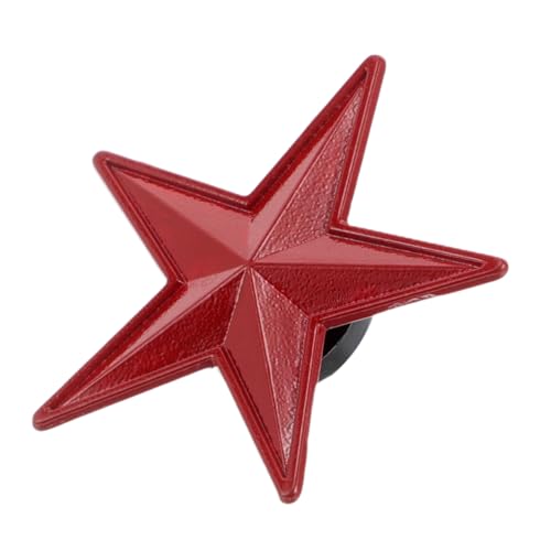 NOLITOY Vintage Brosche Langlebiger Zinklegierung Roter Stern im Chinesischen Stil Vielseitiger Anstecker für Kleidung Cardigans und Schals Eleganter Retro Schmuck zur Outfit Aufwertung von NOLITOY