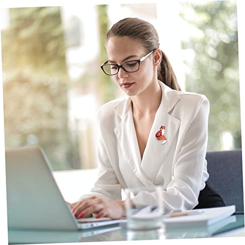 NOLITOY Vintage Fuchs Brosche Tropfen öl Design Elegante Anstecknadel für Kleidung Damen Party Schmuck Accessoire von NOLITOY