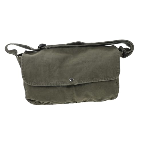NOLITOY Vintage Grüne Canvas Tasche Damen Multifunktionale Umhängetasche aus Robustem Verstellbarer Schultergurt Strapazierfähig und Praktisch für Alltag Shopping und Freizeit von NOLITOY