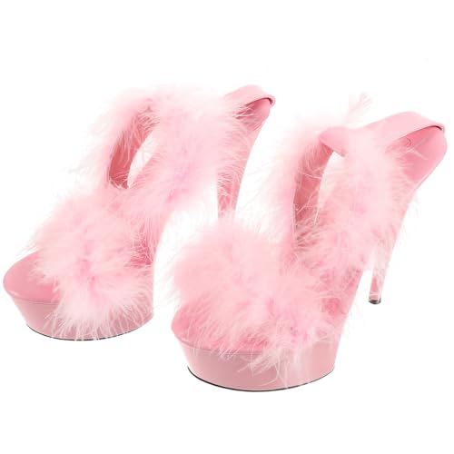 NOLITOY Wasserdichte Damen Sandalen mit Hohem Absatz Langlebig Rutschfest Modisch und Atmungsaktiv Geeignet für Frühling und Sommer Elegant Kombinierbar zu Kleidern und Zufällige Farbe von NOLITOY