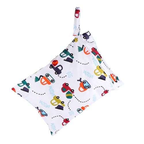 NOLITOY Wasserdichte Wiederverwendbare Windeltasche für Tragbarer Organizer mit Feucht Trockenfach für Kinderwagen Outdoor Reisen und Alltag Kompakt und Leicht von NOLITOY