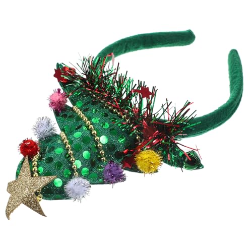 NOLITOY Weihnachtsbaum Stirnband Mit Glöckchen Festlicher Kopfschmuck Für Weihnachten Und Partys Leichtes Haaraccessoire Für Frauen Und Mädchen Geschenkidee Für Feiertage von NOLITOY