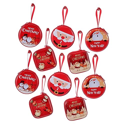 NOLITOY Weihnachtsbrieftasche Mini Süßigkeiten Geldbörse Weihnachtsmann-Spielzeug weihnachtsdeko Mini-Süßigkeitstüten Geldbörse für Kinder kleine Geldbörse Münze von NOLITOY